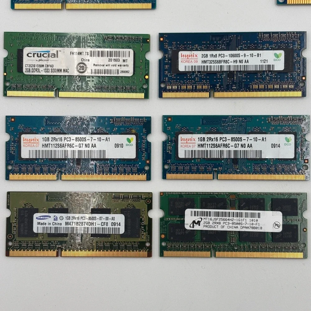 Mixed Lot 14 RAM Memory DDR3 Laptop Desktop Samsung Crucial Hynix 1GB 2GB 4GB